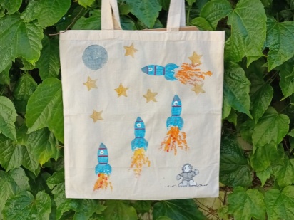 Have a Go: Book Bag Printing and Painting