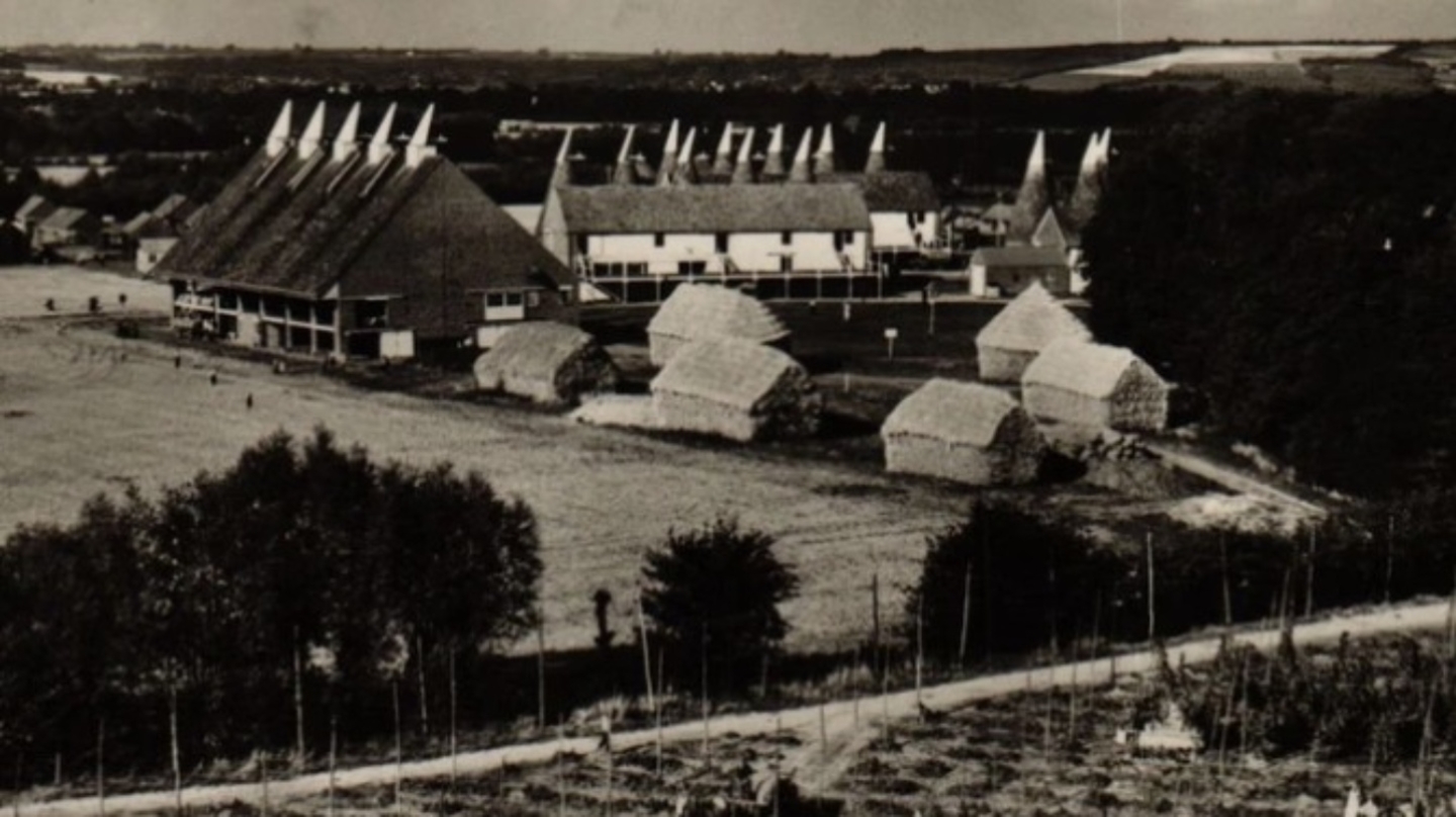 Paddock Wood farm black and white image