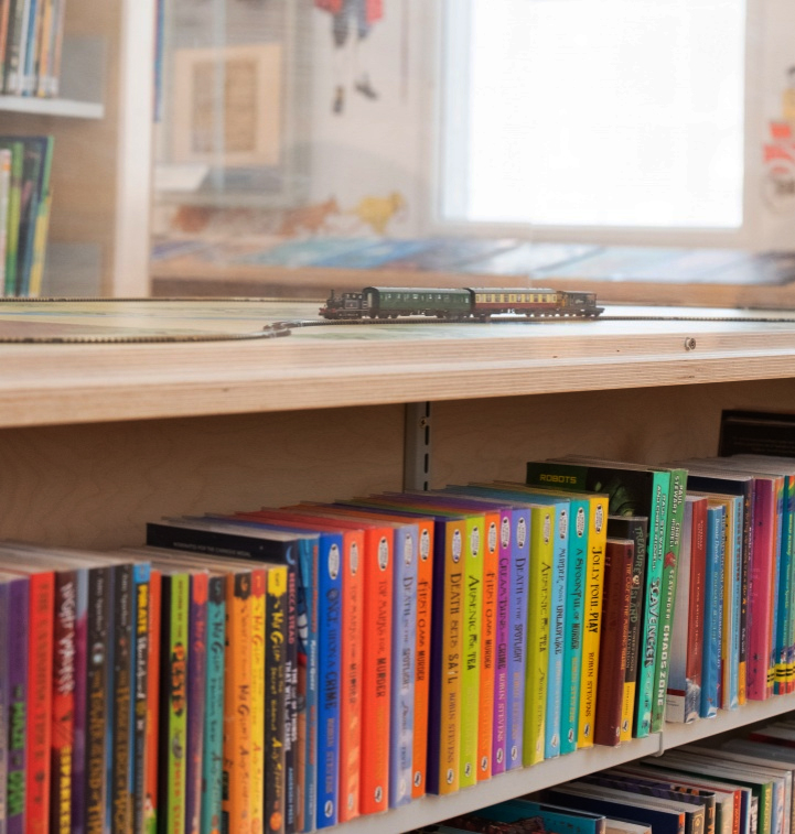 The Children's Library with train toy