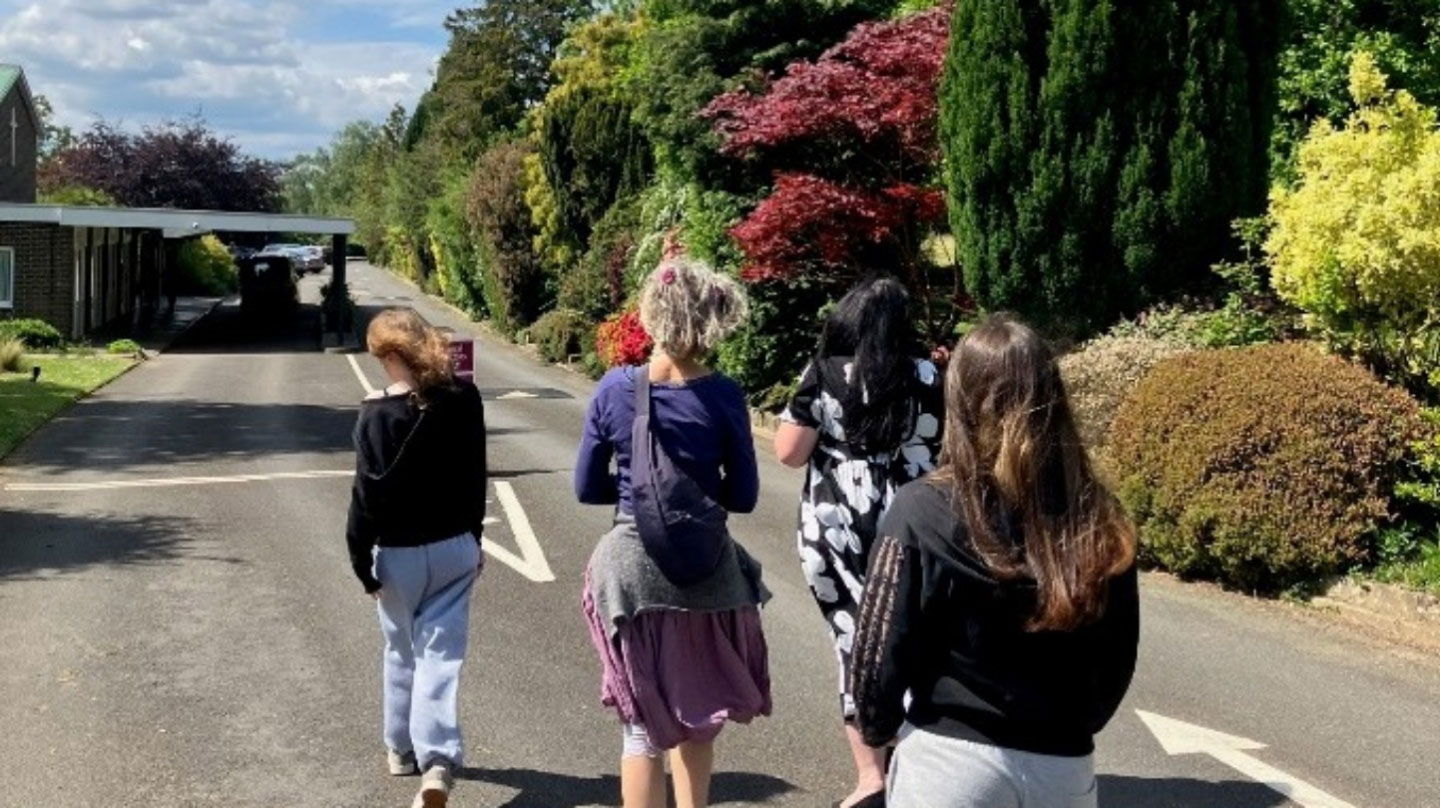 People visiting the Kent & Sussex Crematorium