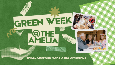 Poster advertising the Green Week at The Amelia