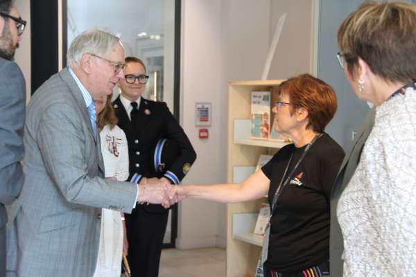 Shot 010 The Duke of Gloucester greeting front of house staff