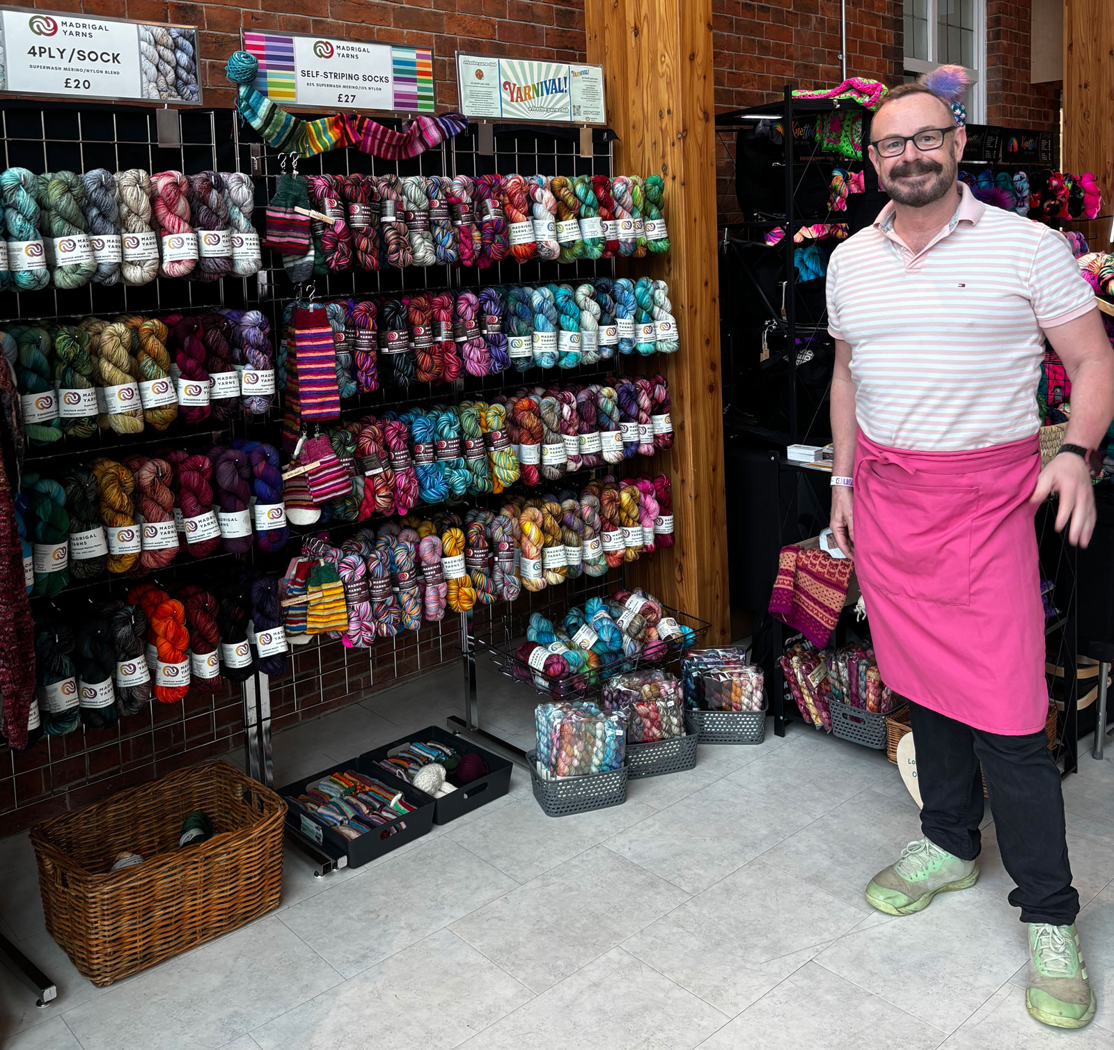 A vendor at Yarnival 2026